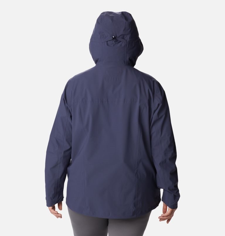 Women's Columbia Omni-Tech Ampli-Dry Shell Jackets Navy | Plus Size CA-I86L4